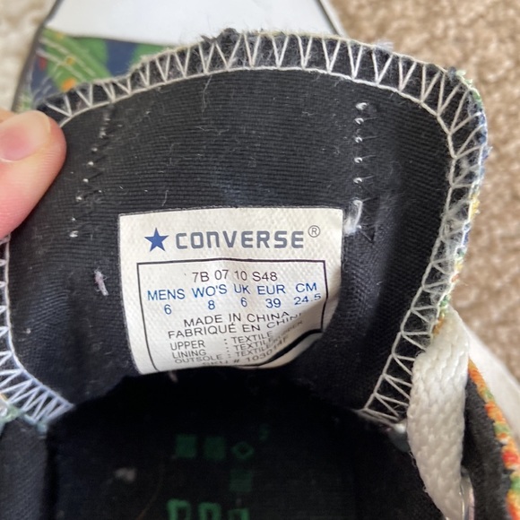 Converse All Star Tie Dye Sneaker Women's 8 Men's 6 Colorful Hippie Boho Funky - Picture 8 of 8